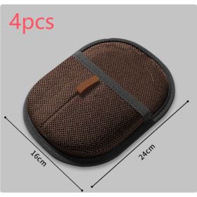 Pet Hair Remover Mitt Pet Hair Remover Gloves Deshedding Brush Glove For Dog Cat Rabbit With Long Short Curly Hair (Option: Dark brown-4PCS)